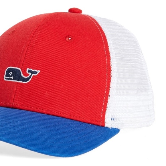 Vineyard Vines Red White & Blue Trucker Hat! - Picture 4 of 7